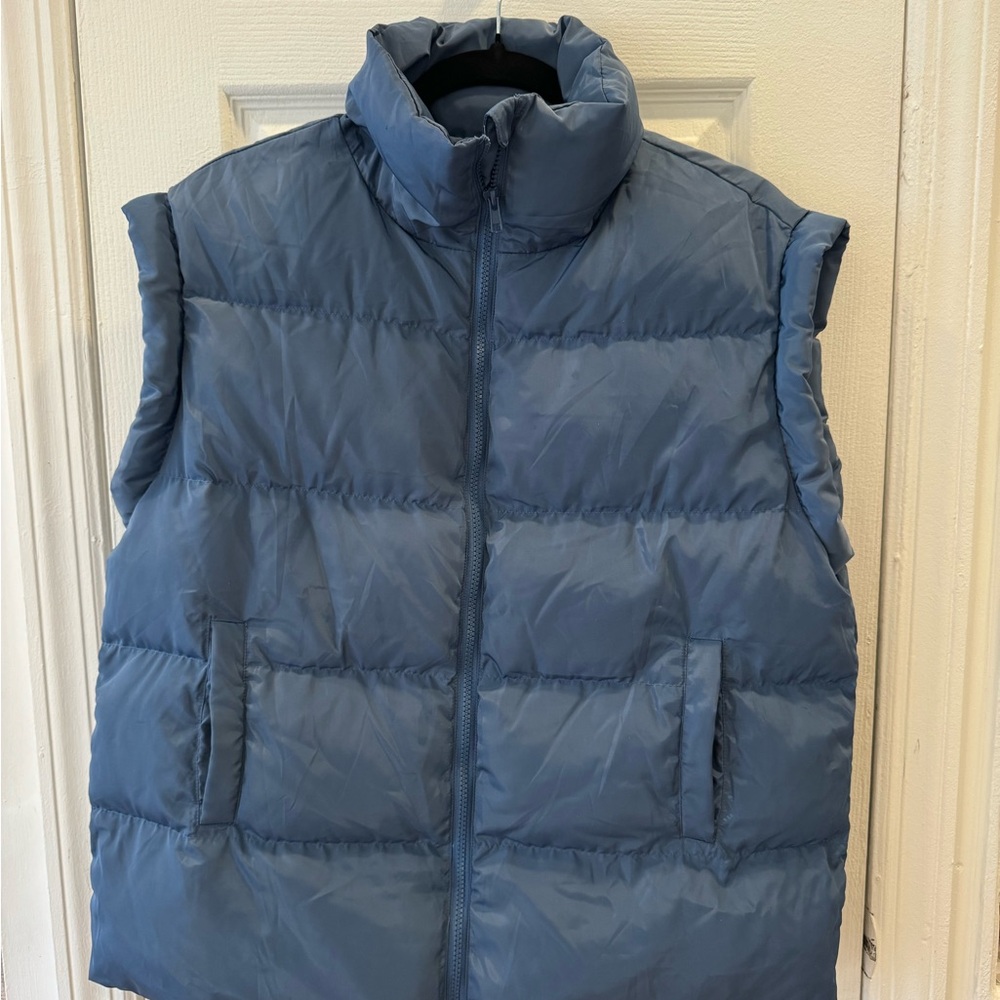 Automet Women's Blue Puffer Vest